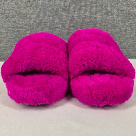 UGG GIRL’S FLUFF YEAH SLIDE – ROCK ROSE – SIZE US 13 – PLUSH SLIP-ON SANDAL - Picture 13 of 13